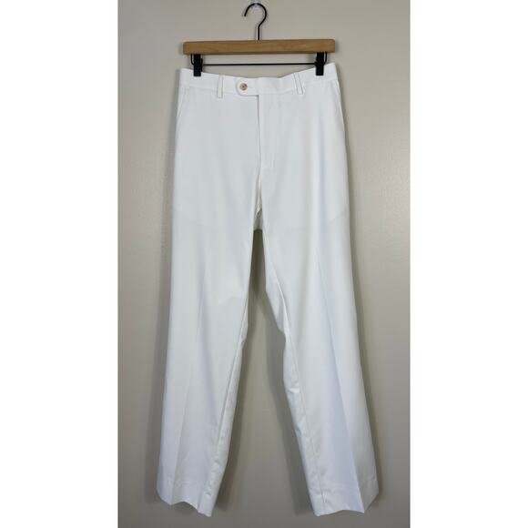 Peter Millar Crown Sport Performance Chino Pants White 32 x 33” MF16EB78 Golf - Picture 1 of 11